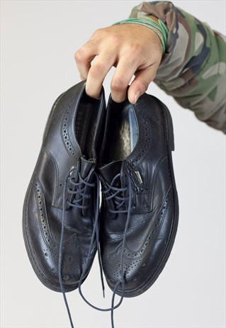 VINTAGE ANTONIO BARBIERI BLACK DRESS SHOES