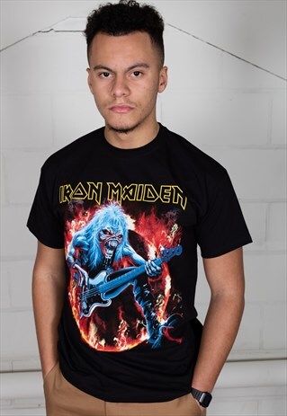 IRON MAIDEN FEAR LIVE FLAMES UNISEX T-SHIRT