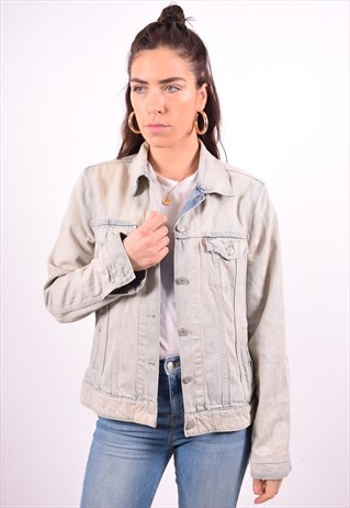 LEVI'S WOMENS VINTAGE DENIM JACKET MEDIUM BLUE 90'S