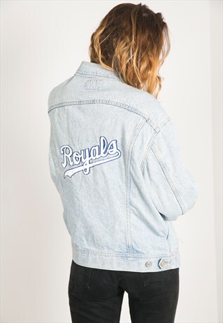 VINTAGE 80'S LEE PATCHED DENIM JACKET / R610