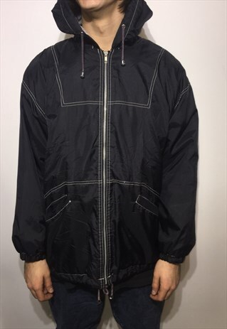VINTAGE 90' OLDSCHOOL COOL BLACK JACKET