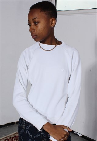 VINTAGE ARMANI JEANS WHITE SWEATSHIRT