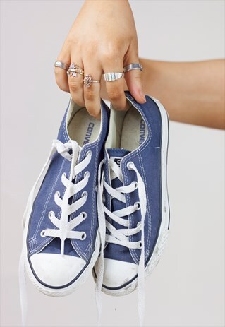 VINTAGE CONVERSE BLUE CANVAS TRAINERS