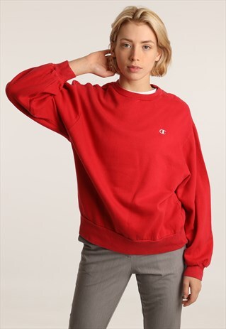 90S CHAMPION EMBROIDERED LOGO SWEATSHIRT