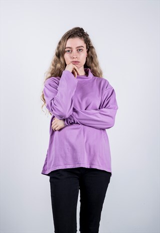 VINTAGE PURPLE TURTLE NECK JUMPER