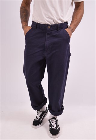 CARHARTT MENS VINTAGE TROUSERS W32 L34 BLUE 90S