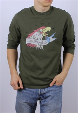 Ed Hardy By Christian Audigier Y2K Long Sleeve T-Shirt Drip