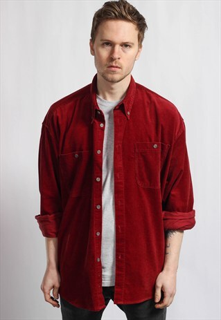 VINTAGE OVERSIZED CORDUROY SHIRT