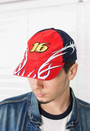 VINTAGE NASCAR RACING CAP LOGO 90S ONE SIZE 3.4
