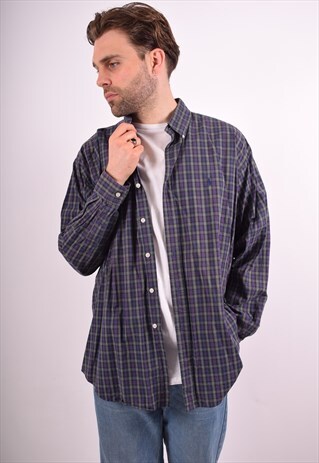 RALPH LAUREN MENS VINTAGE SHIRT XL MULTI 90S