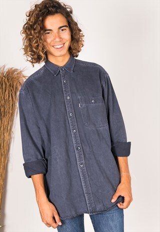 VINTAGE 80S LEVI'S DENIM SHIRT / C410