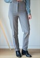 Grey straight leg vintage trousers