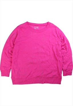 Terra Sky  Crewneck Plain Sweatshirt XLarge Pink