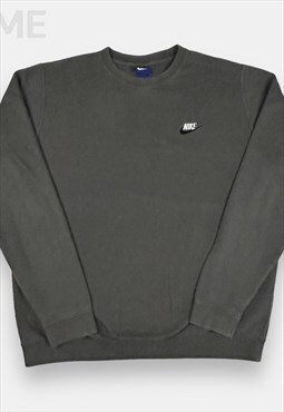 Nike vintage embroidered grey sweatshirt size M