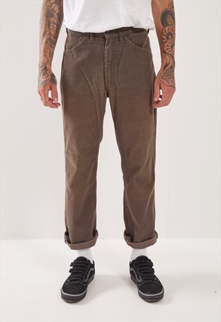 VINTAGE LEVI'S STRAIGHT LEG CORDUROY TROUSERS