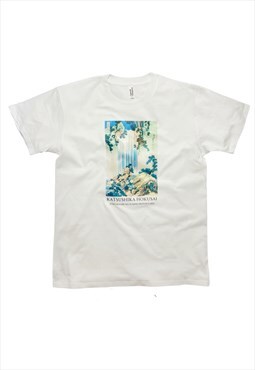 Katsushika Hokusai Yoro Waterfall in Mino Province T-Shirt