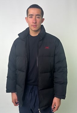 Black 90s Helly Hansen Puffer Jacket Coat