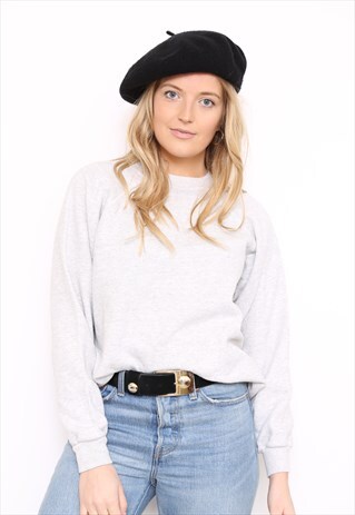 VINTAGE 90S GREY SPORTS SWEATER JUMPER
