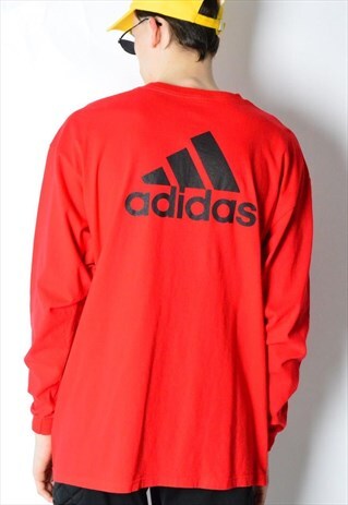 RED FOOTBALL ADIDAS LONG SLEEVE SHIRT
