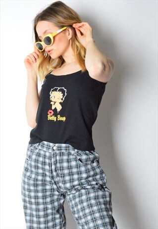 VINTAGE 90S BLACK BETTY BOOP TOP