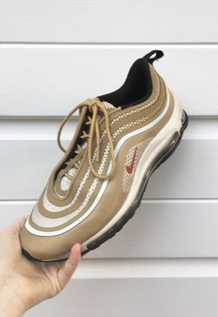 MENS NIKE AIR MAX 97 ULTRA TRAINERS IN GOLD BULLET PATTERN