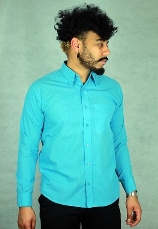VINTAGE CHRISTIAN DIOR BLUE SHIRT