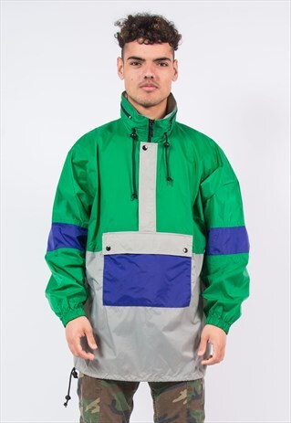 VINTAGE 90S CAGOULE RAIN JACKET