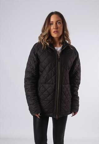VINTAGE RALPH LAUREN QUILTED JACKET UK 14 LARGE (GOAD)