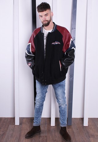 VINTAGE 90S VARSITY BOMBER JACKET. AMERICAN/ USA JACKET