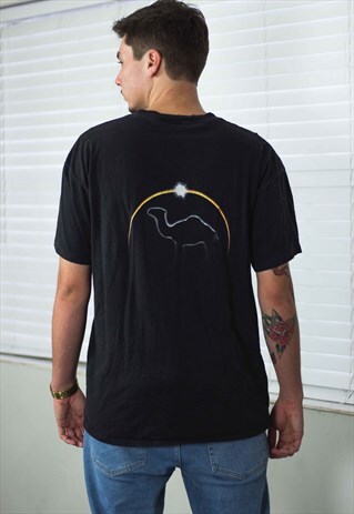 VINTAGE CAMEL CIGARETTE T-SHIRT LOGO 90S XL 8.3