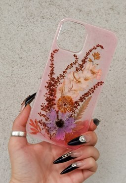 iPhone 12 Pro Max Handmade Glow in the Dark Flower Case