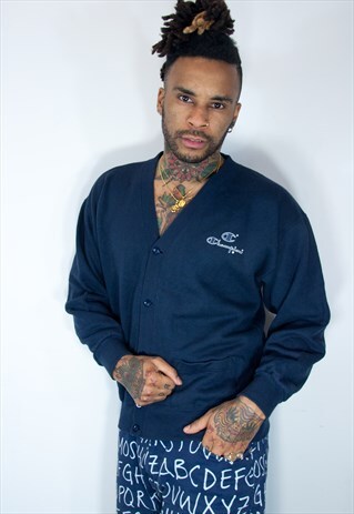 CHAMPION EMBROIDED BUTTON SWEATSHIRT