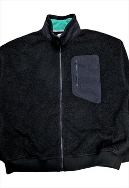 Men's Tommy Jeans Fleece Jacket In Black Size XL
