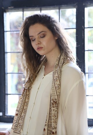 CREAM SILK SHIRT