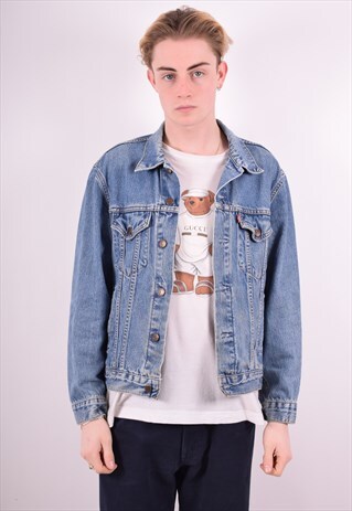LEVI'S MENS VINTAGE DENIM JACKET MEDIUM BLUE 90'S