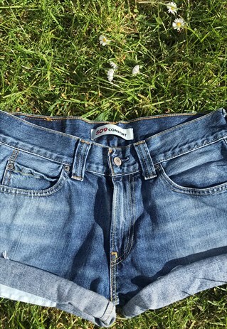 VINTAGE 90'S RELAXED BLUE LEVI SHORTS