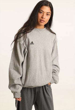 VINTAGE ADIDAS EMBROIDERED LOGO SWEATSHIRT