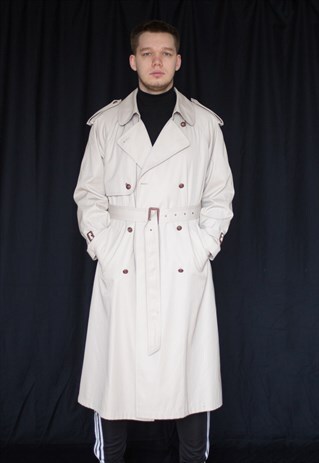 CLASSIC VINTAGE 80'S OVERCOAT/TRENCH
