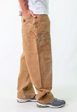 Tan 90s Carhartt Denim Carpenter Jeans Baggy Pants