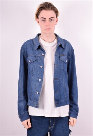 DIESEL MENS VINTAGE DENIM JACKET LARGE BLUE 90S