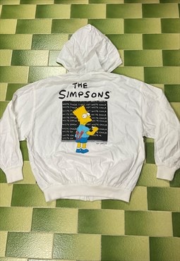 Vintage 1991 Bart Simpson Hoodie Light Jacket Full-Zip