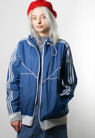 ADIDAS WINDBREAKER JACKET, BOMBER, ZIP UP