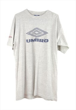 Vintage Umbro 90s T-Shirt in Grey M