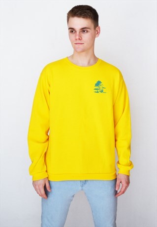 YELLOW PINEAPPLE OCEAN (BLUE) SWEATSHIRT