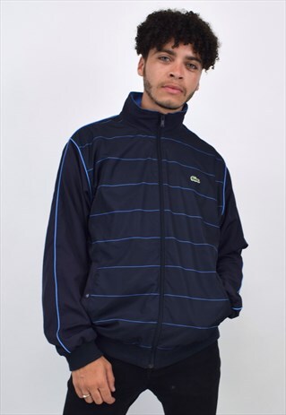 VINTAGE 90'S LACOSTE BLACK & BLUE JACKET