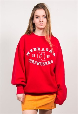 VINTAGE 90'S NEBRASKA CORNHUSKERS OVERSIZED SWEATSHIRT