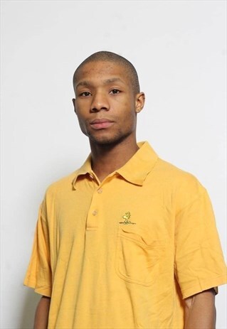 VINTAGE ICEBERG PEANUTS POLO SHIRT ORANGE