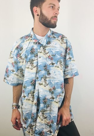 VINTAGE PRINT PATTERN SHIRT
