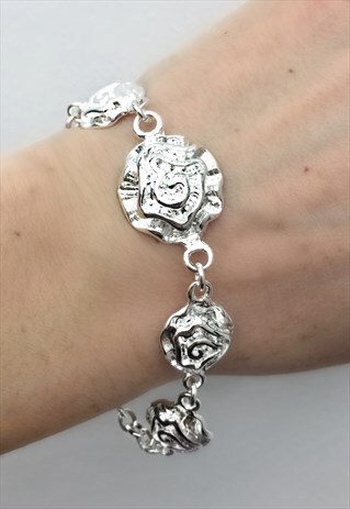 SILVER FLOWER BRACELET