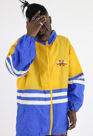 RARE VINTAGE NAUTICA SPORTS TRACKSUIT TOP WINDBREAKER JACKET